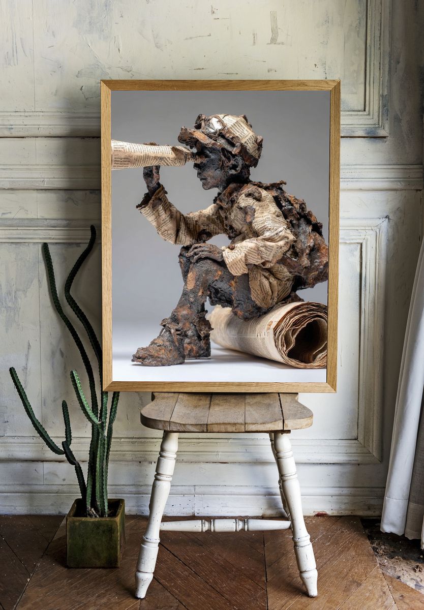 Explorer Sculpture — Fine Art Print. — room view 1