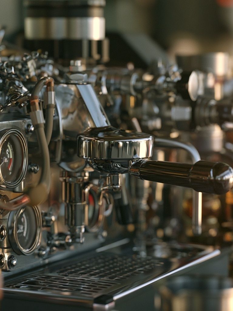 Espresso Machine Photography Poster. poster detail