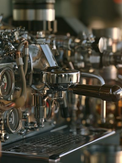 Espresso Machine Photography Poster. poster