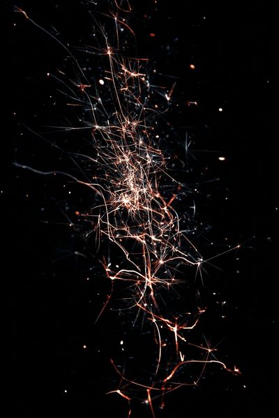Electric Sparks — Abstract Print. poster print