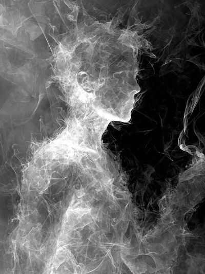 Ethereal Smoke Silhouette Poster. poster