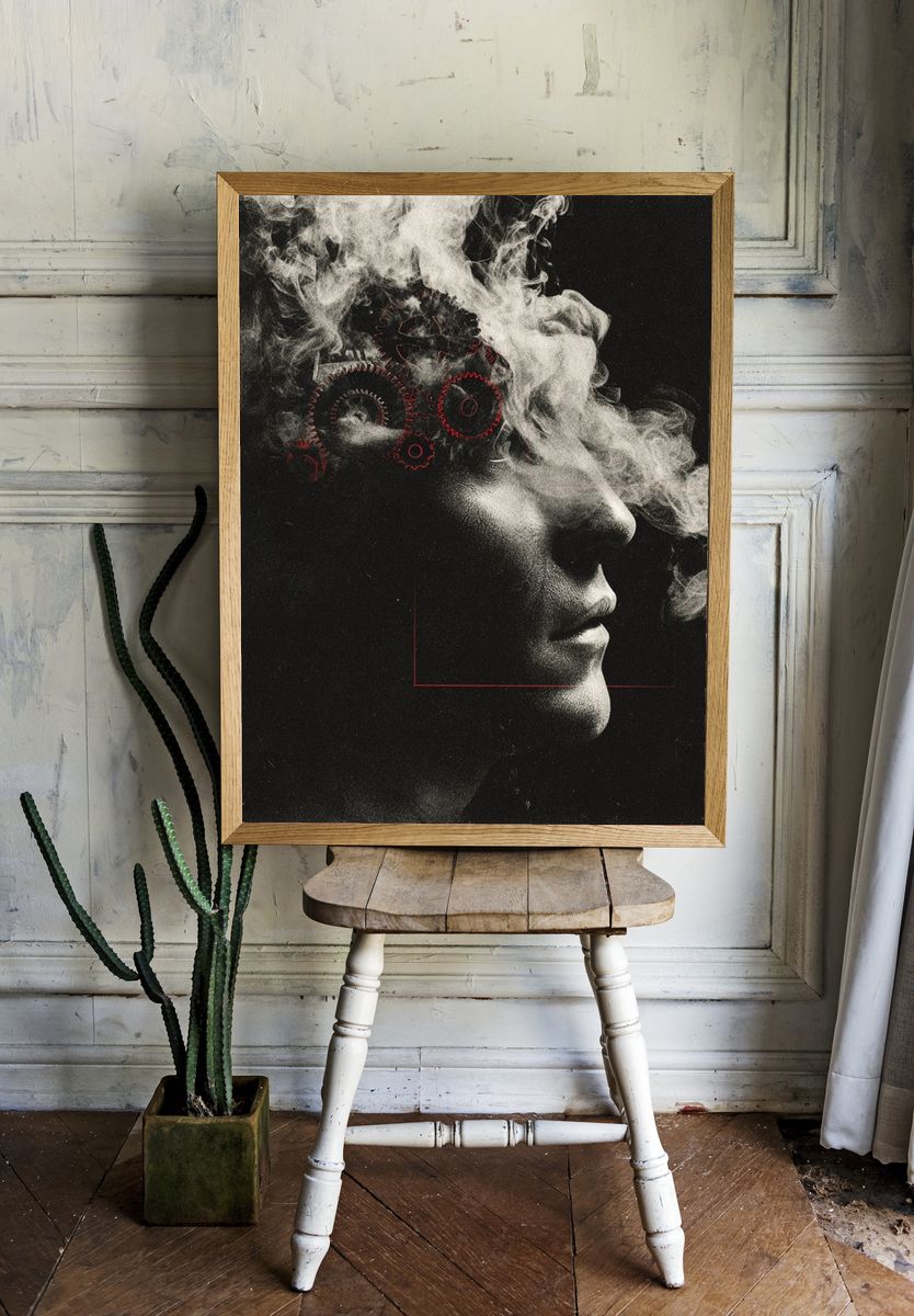 Ethereal Mind — Surrealism Print. — room view 1