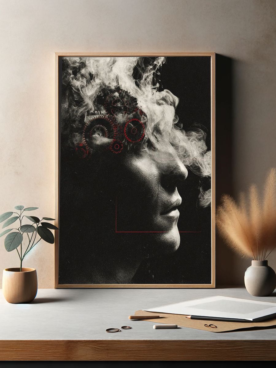 Ethereal Mind — Surrealism Print. — room view 2