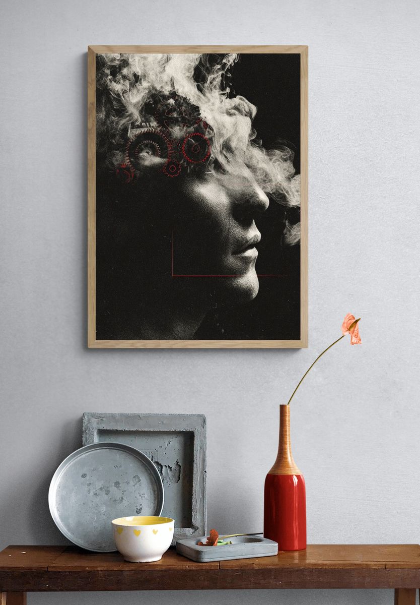 Ethereal Mind — Surrealism Print. — room view 3