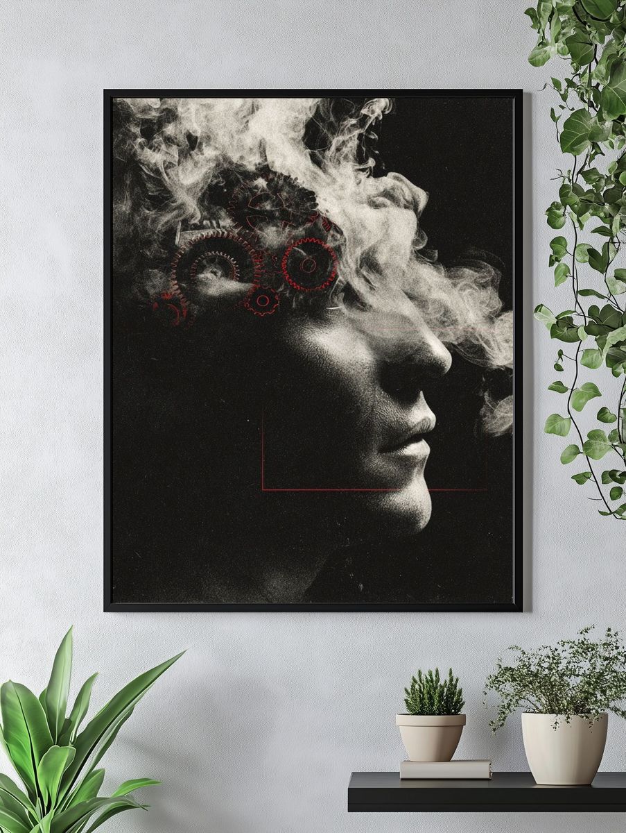 Ethereal Mind — Surrealism Print. — room view 4
