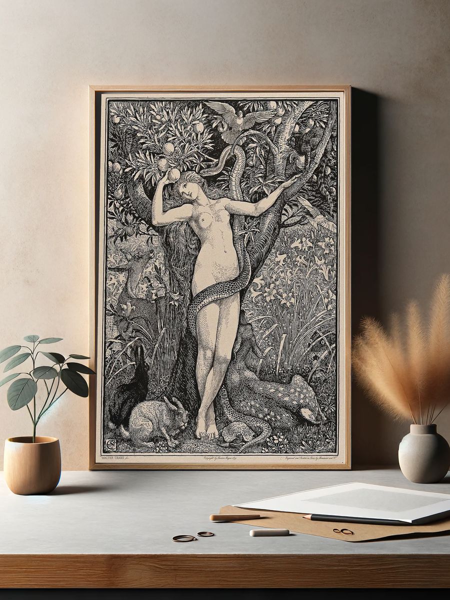 Eve in the Garden — Fine Art Print. — room view 2