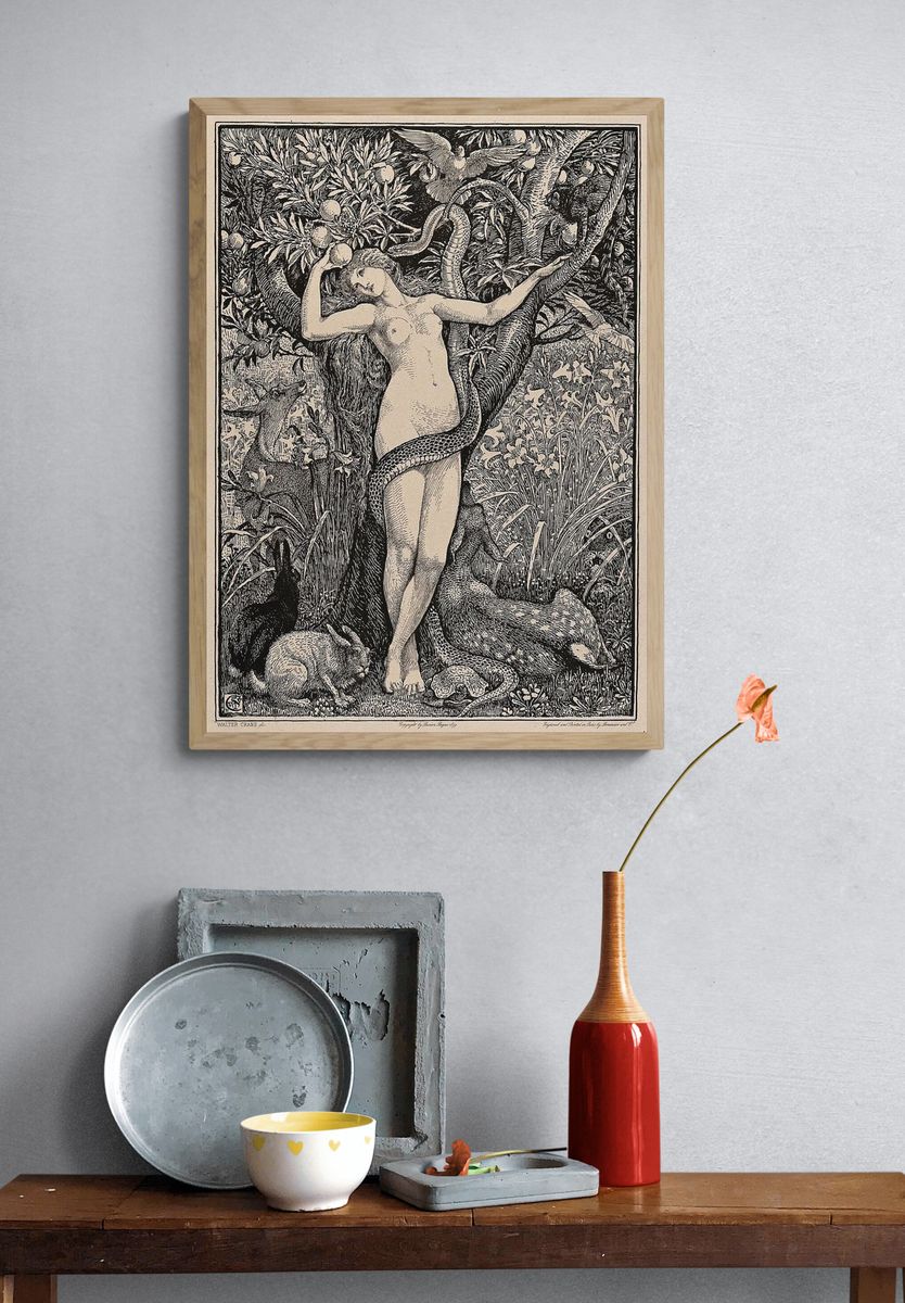 Eve in the Garden — Fine Art Print. — room view 3