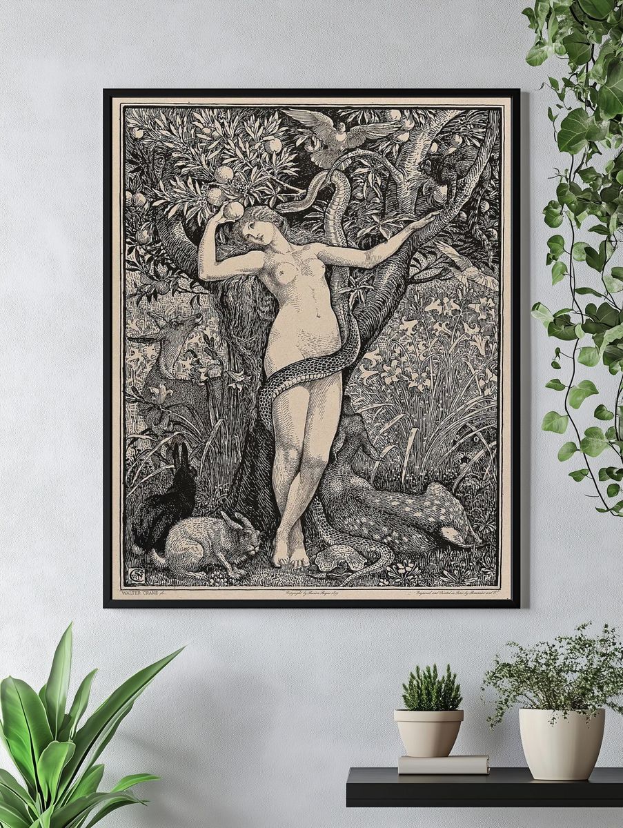 Eve in the Garden — Fine Art Print. — room view 4