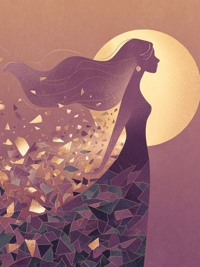 Ethereal Woman — Illustration Print. poster print