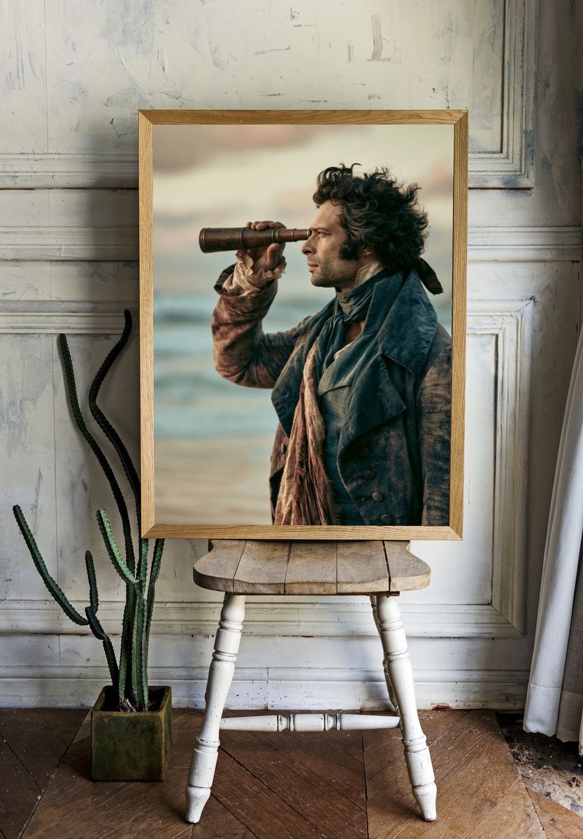 Seaside Explorer Portrait Print. room preview