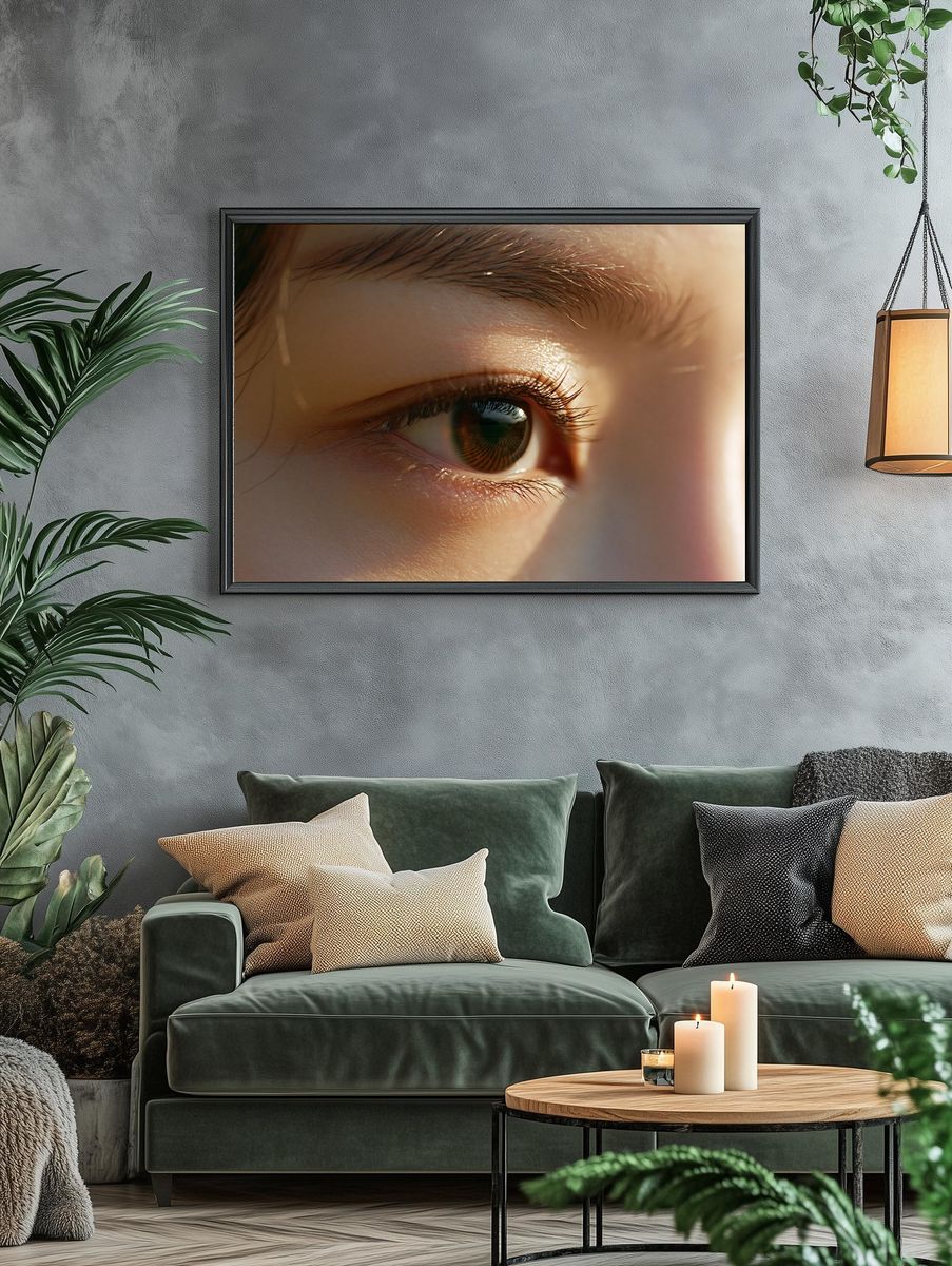 Close-Up Eye Photography Poster. — room view 4