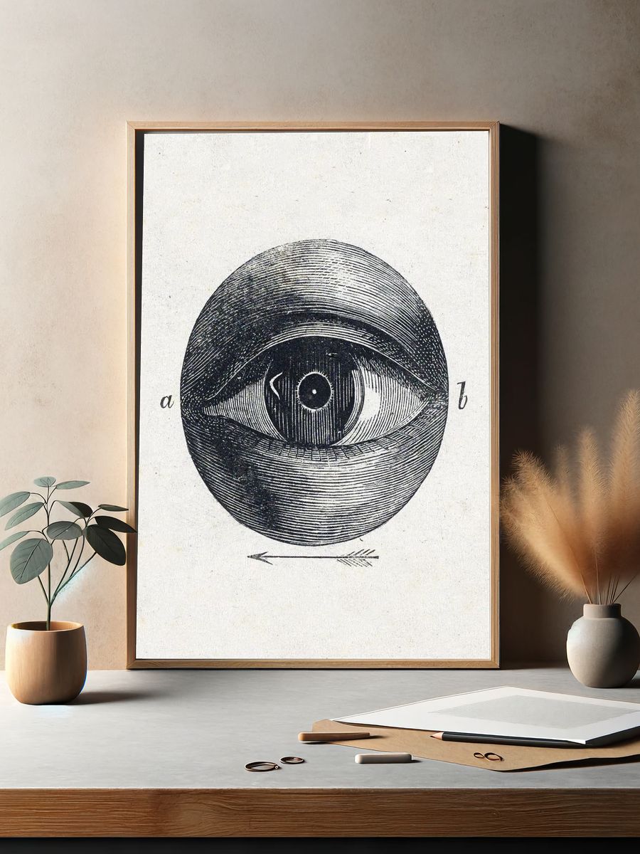Anatomical Eye Illustration Poster. — room view 2