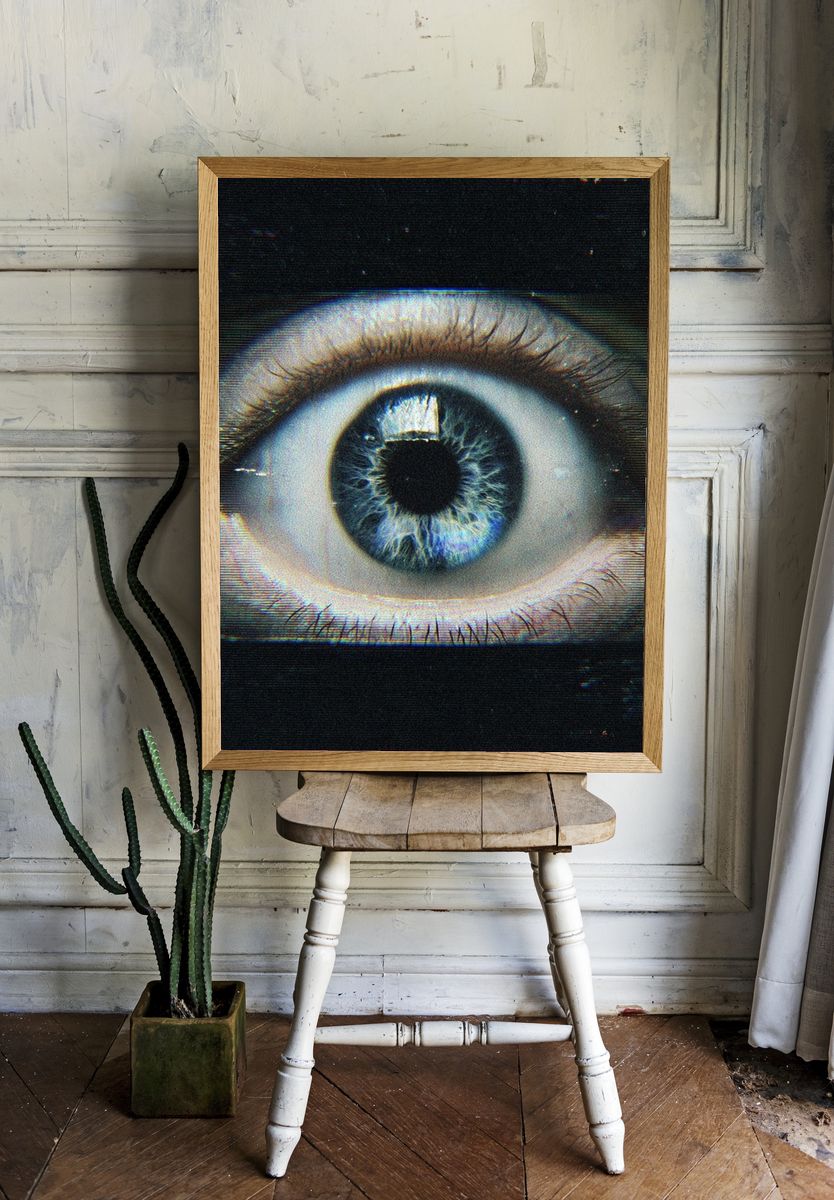 Close-Up Eye Photography Poster. — room view 1