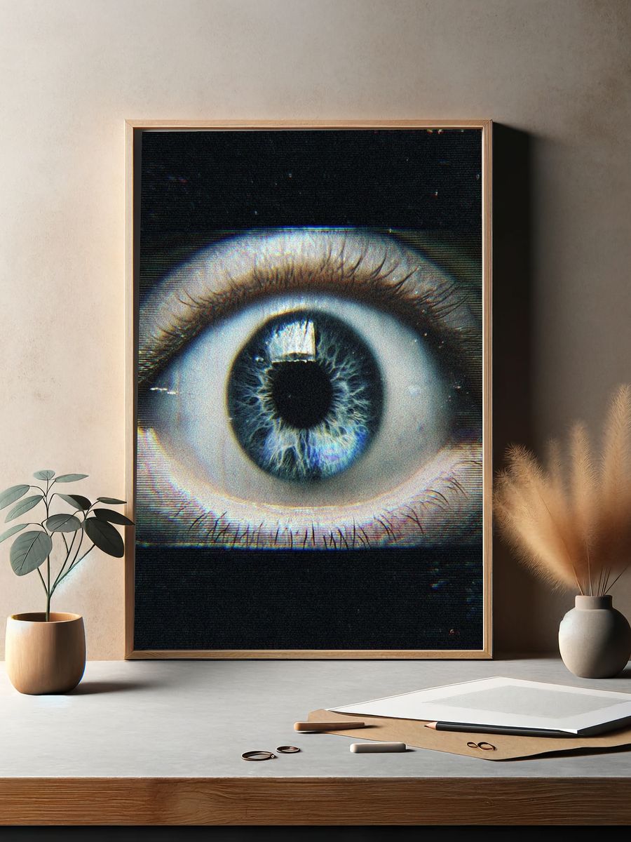 Close-Up Eye Photography Poster. — room view 2