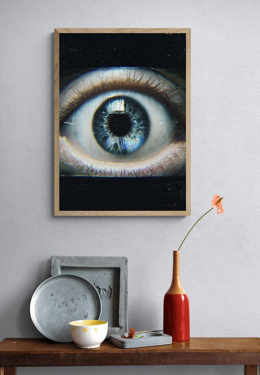 Close-Up Eye Photography Poster. — room view 3
