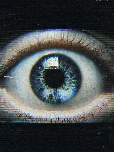 Close-Up Eye Photography Poster. poster print