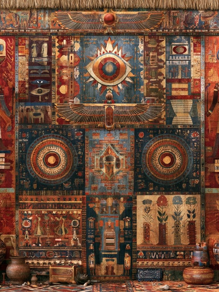 Egyptian Eye Tapestry Poster. poster — illustration art
