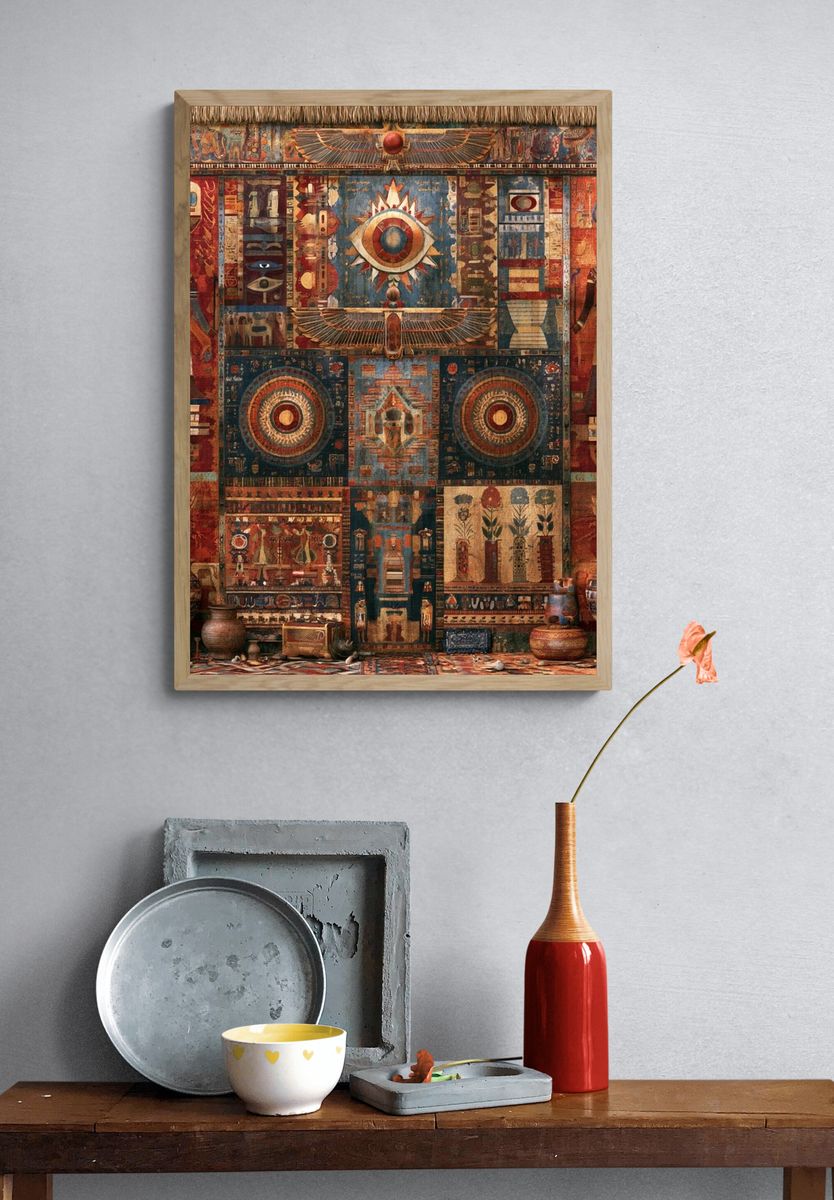 Egyptian Eye Tapestry Poster. — room view 3