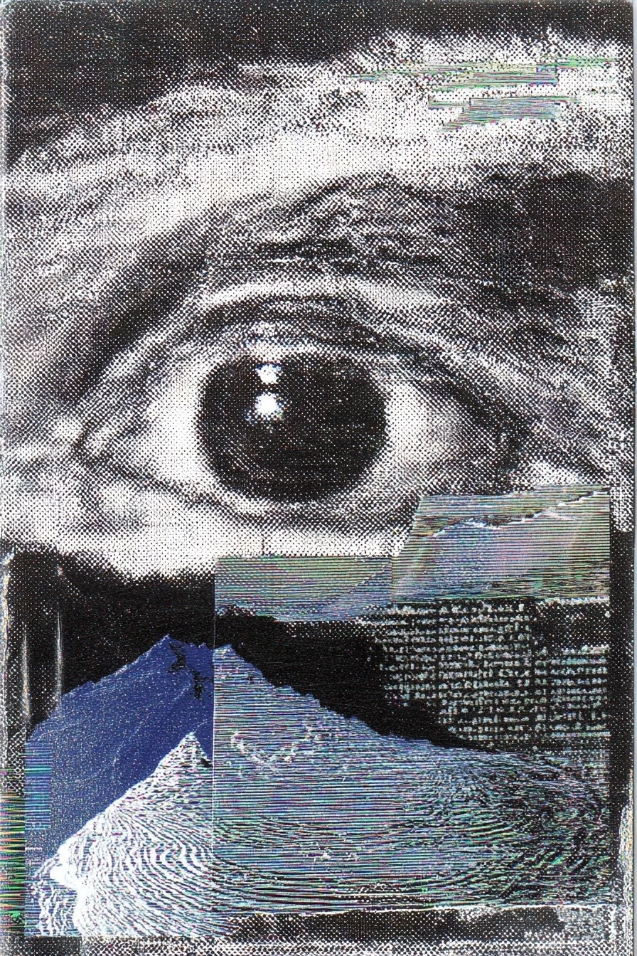 Eye and Mountain — Surrealism Print. poster — fine-art art