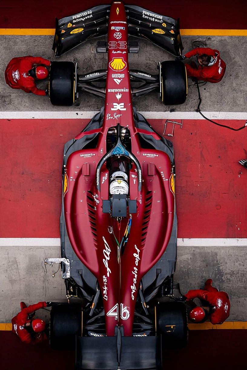 Ferrari F1 Car — Motorsport Poster. poster — sport art