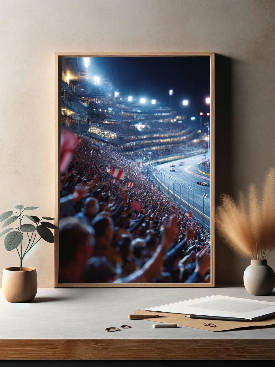 Formula 1 Night Race Poster. — room view 2