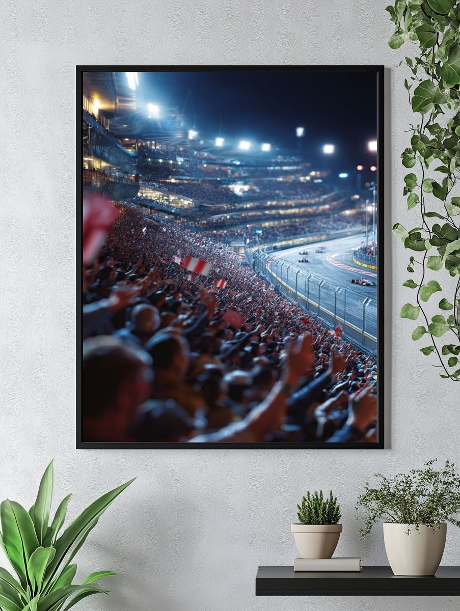 Formula 1 Night Race Poster. — room view 4