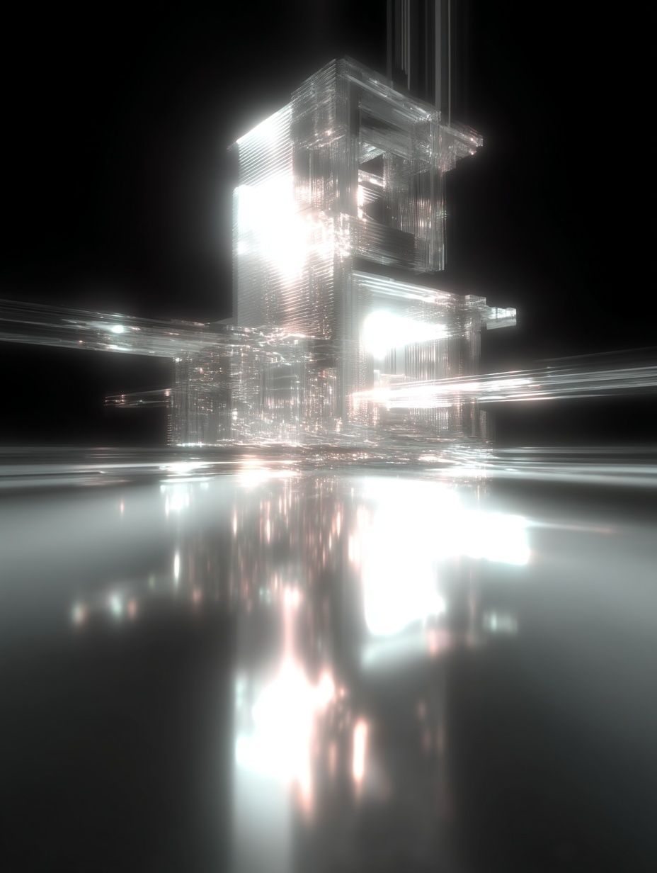 Futuristic Abstract Architecture Poster. poster — abstract art