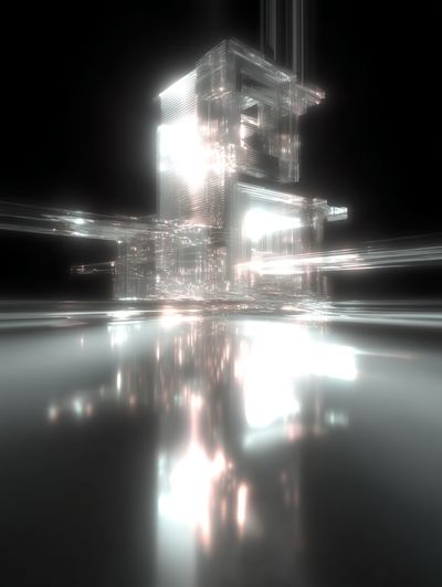 Futuristic Abstract Architecture Poster. poster print