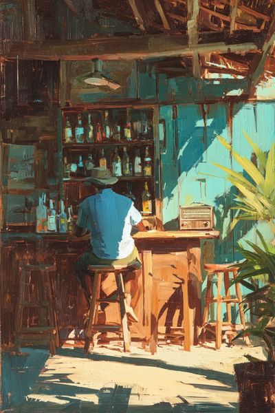 Relaxing at the Bar