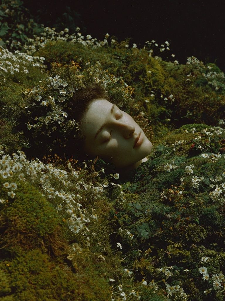 Sleeping Beauty in Bloom — Fine Art Print. poster — fine-art art