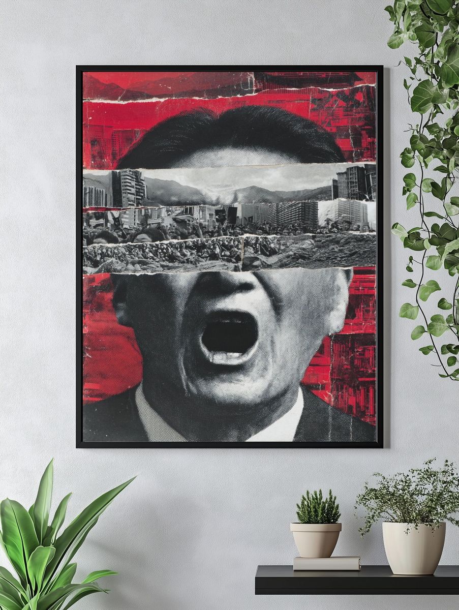 Protest Collage — Fine Art Print. — room view 4