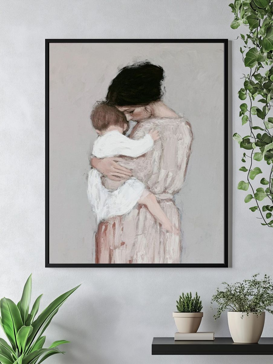 Mother and Child Fine-Art Poster. — room view 4