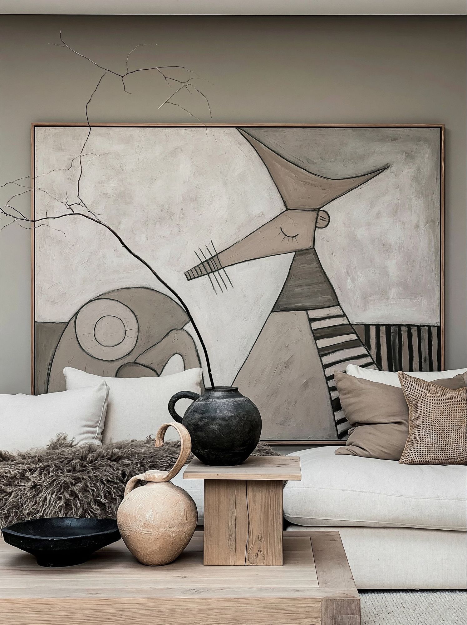 Abstract Cubist Face Poster. poster detail