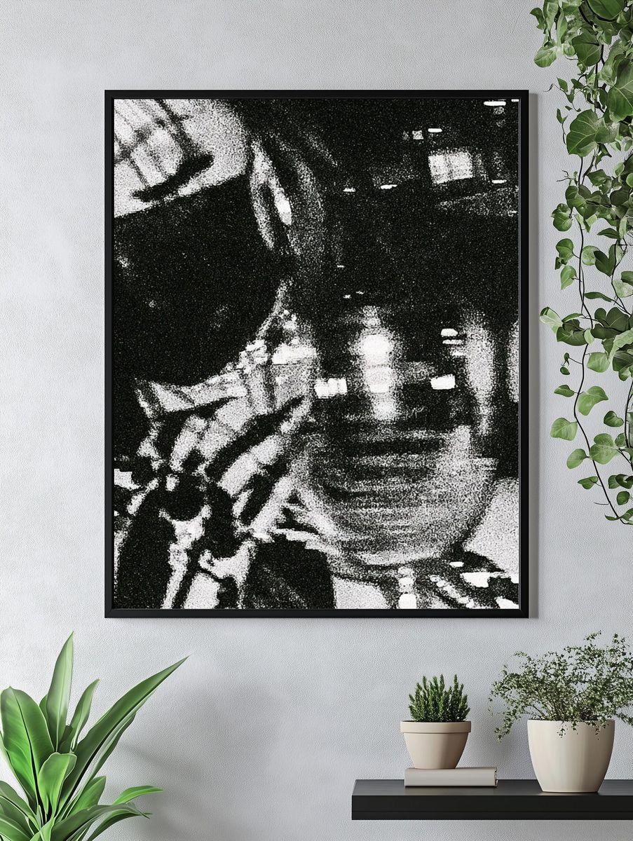Abstract Face Collage Poster. — room view 4