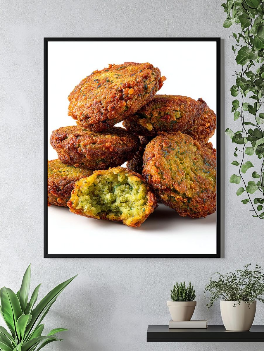 Falafel Stack Food-Drink Poster. — room view 4