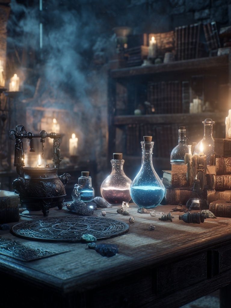 Mystical Alchemy Lab — Fine Art Print. poster detail