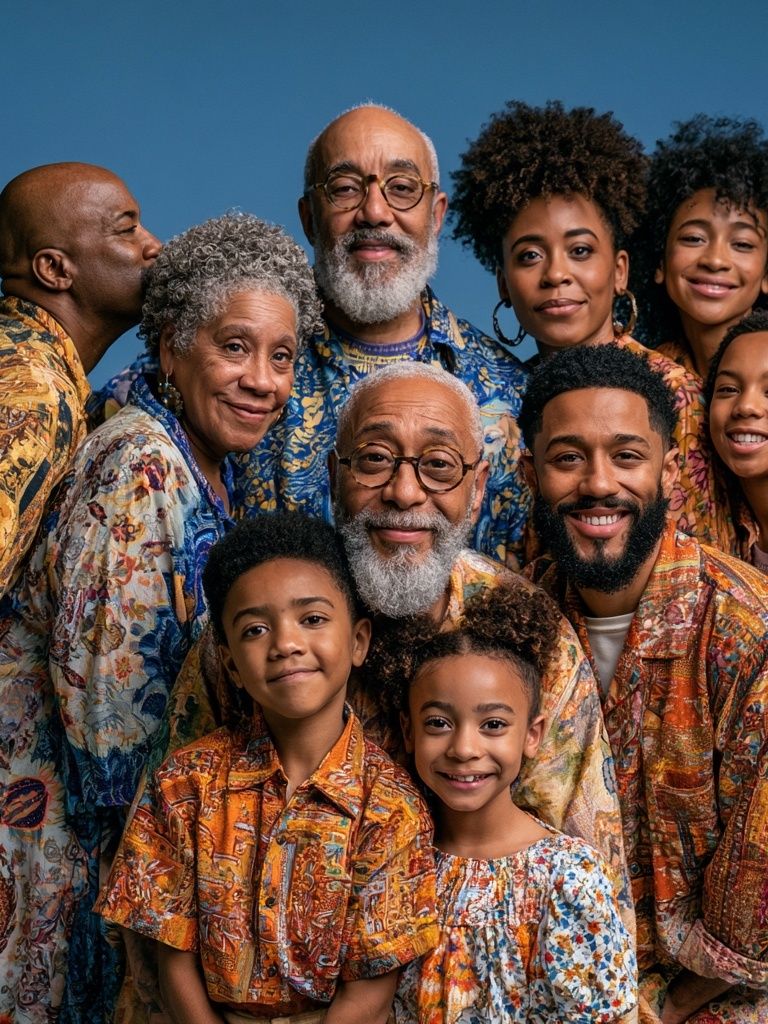 Multigenerational Family Portrait Photography Poster. poster — photography art