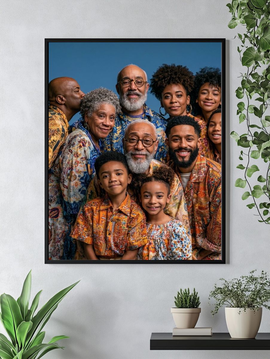 Multigenerational Family Portrait Photography Poster. — room view 4