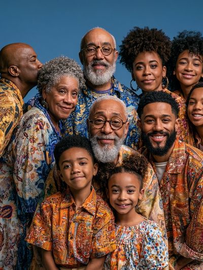 Multigenerational Family Portrait Photography Poster.