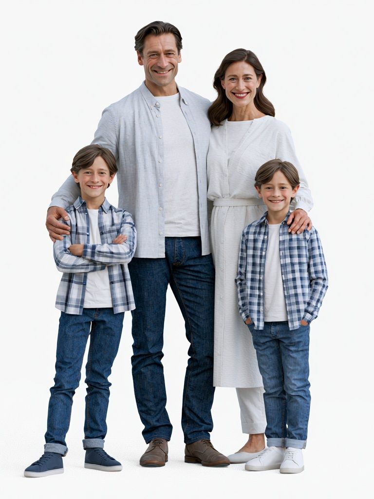 Smiling Family Portrait Photography Poster. poster detail