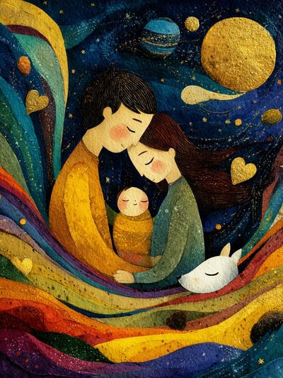 Family Love — Illustration Print. poster