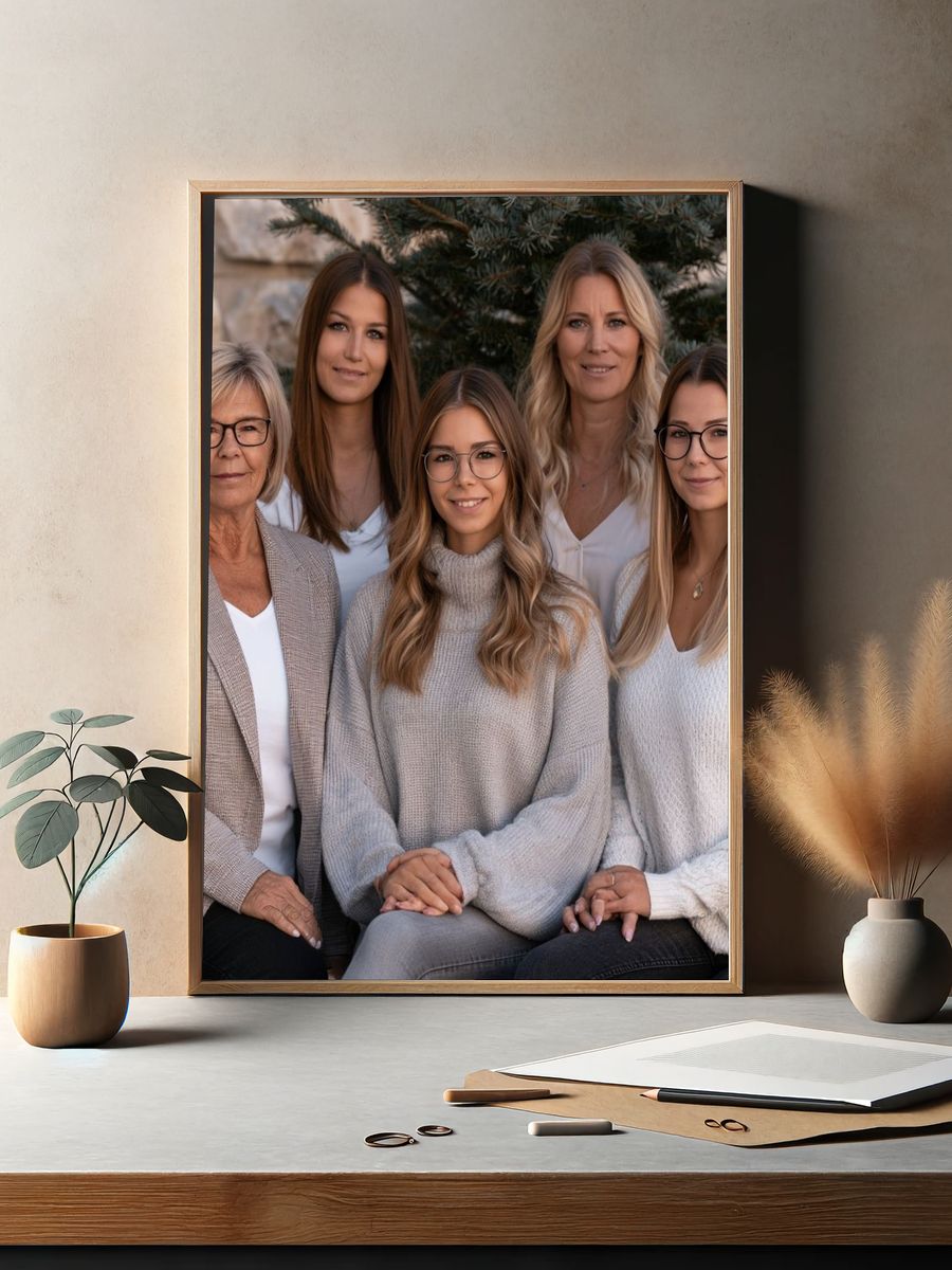 Family Portrait Photography Poster. — room view 2