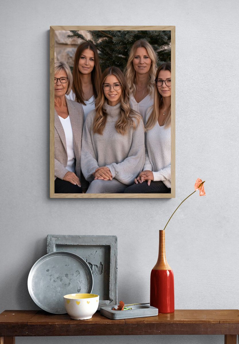 Family Portrait Photography Poster. — room view 3