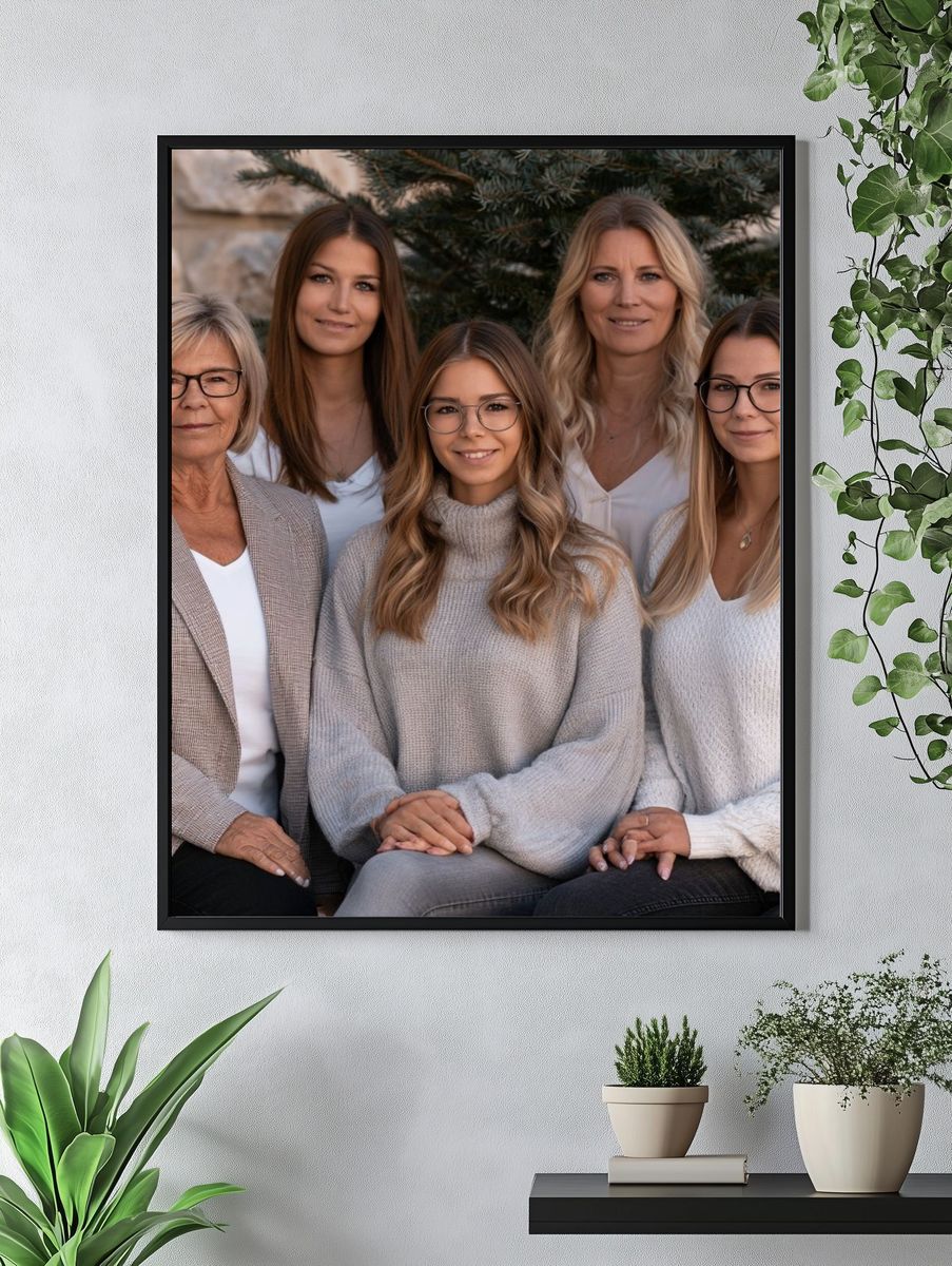 Family Portrait Photography Poster. — room view 4