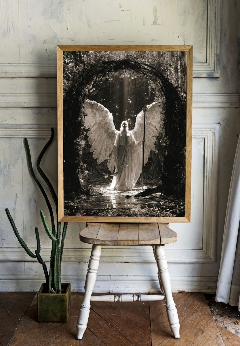 Forest Angel — Surreal Print. room preview