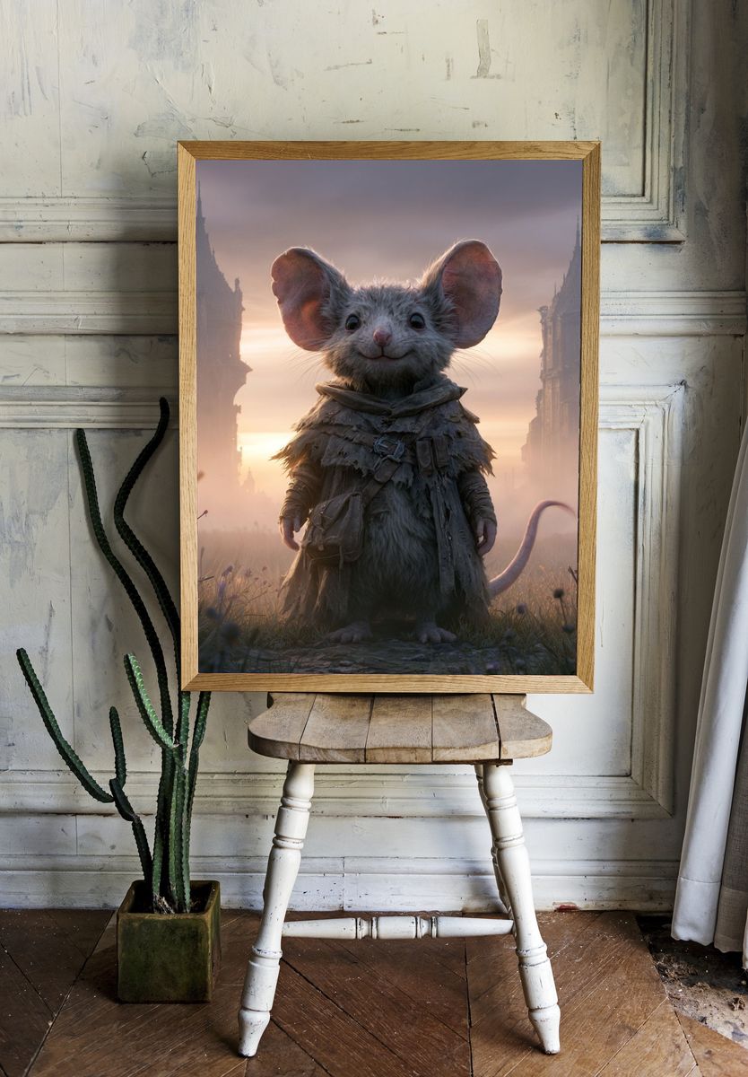 Fantasy Mouse at Dawn Poster. — room view 1