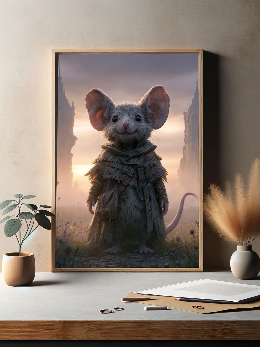 Fantasy Mouse at Dawn Poster. — room view 2