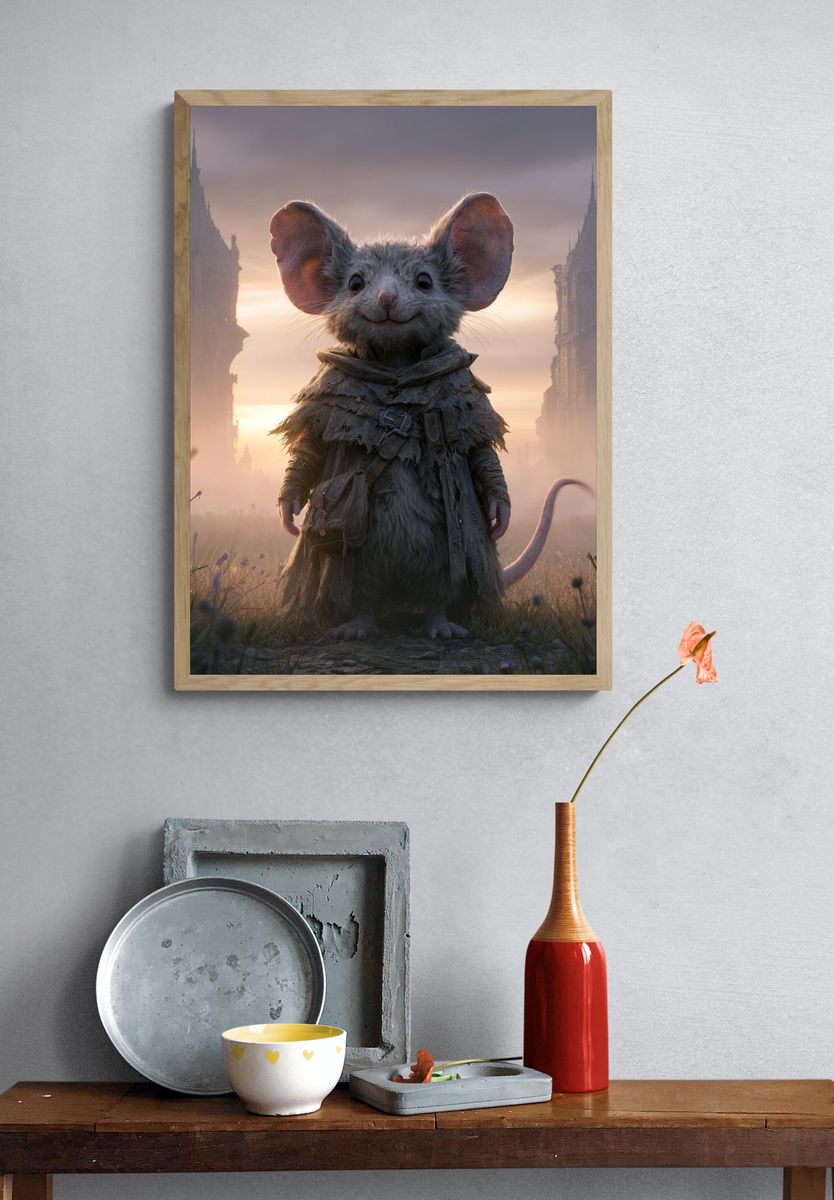 Fantasy Mouse at Dawn Poster. — room view 3