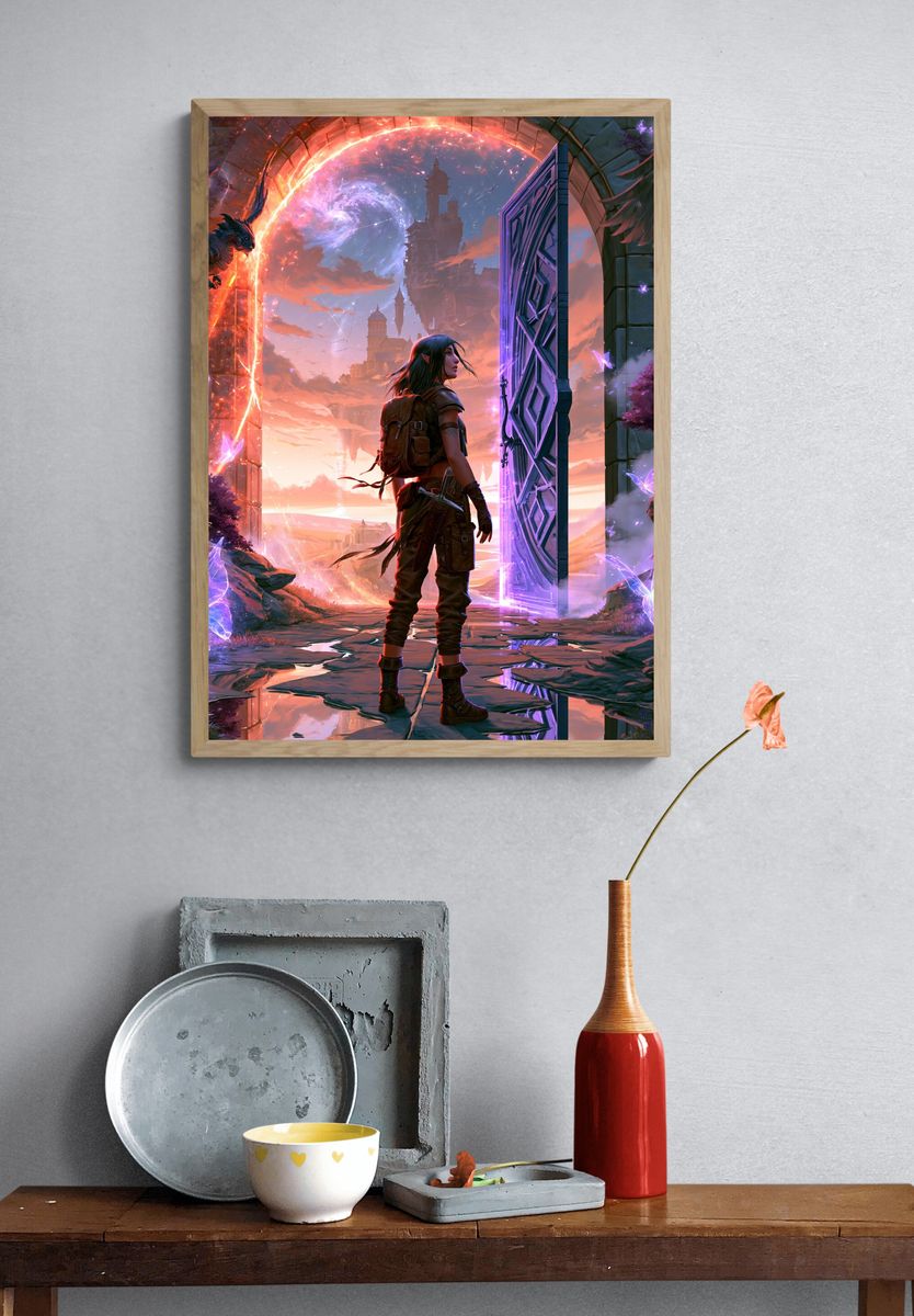 Fantasy Portal Explorer Poster. — room view 3