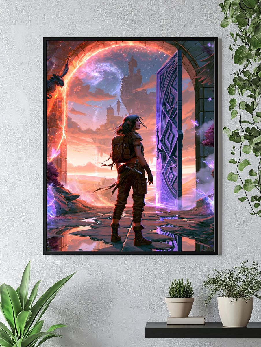 Fantasy Portal Explorer Poster. — room view 4